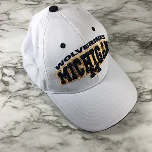Michigan Wolverines Spellout White Baseball Hat